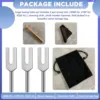 Tuning Forks Set 4096 Hz 4160 Hz 4225 Hz Tuning Forks Set Tuning Fork with Wooden Hammers and Cloth Bag Style 2 2