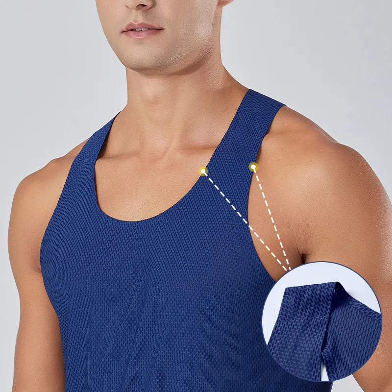 Sleeveless Athletics Tank Tops For Women Men Summer Marathon Long Distance Running Quick Dry Vest Gym Vest Workout