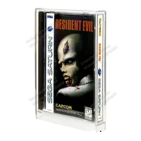 Clear Protective Crystal Sega CD Sega Saturn Game Acrylic Display Case Perspex Games Storage Protector Box Plexiglass Holder 1