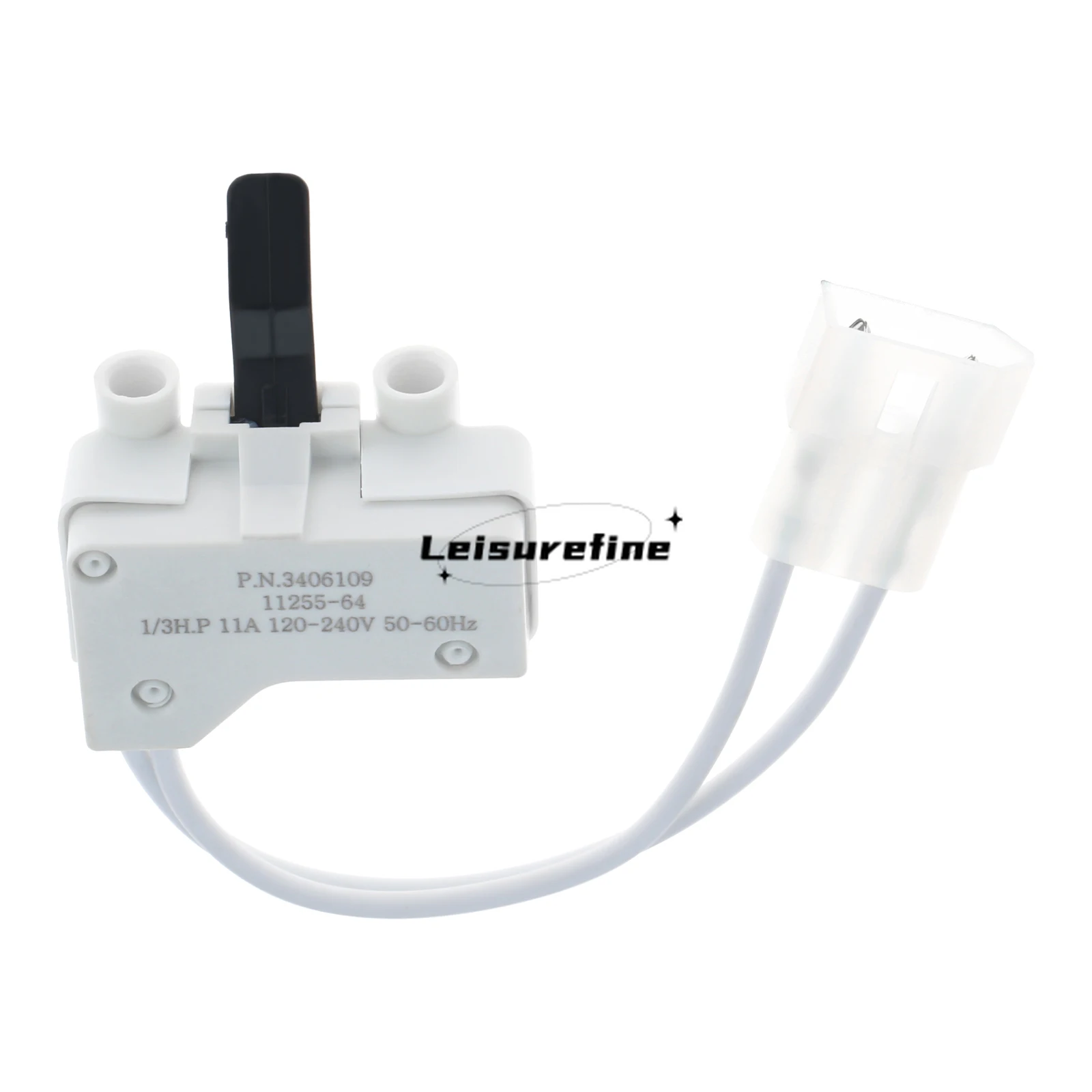 

1 шт. 3406109 дверной выключатель для сушилки, подходит для гидромассажа Kenmore Sears Maytag Roper Estate 3405100 3405101 3406100 PS11741701 WP3406107VP