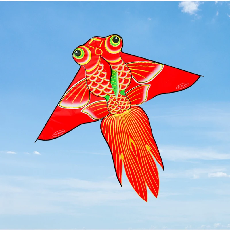 

free shipping 1.6m carp fish kite with handle line weifang kite flying dragon kite factory ripstop nylon fabric toy volantines