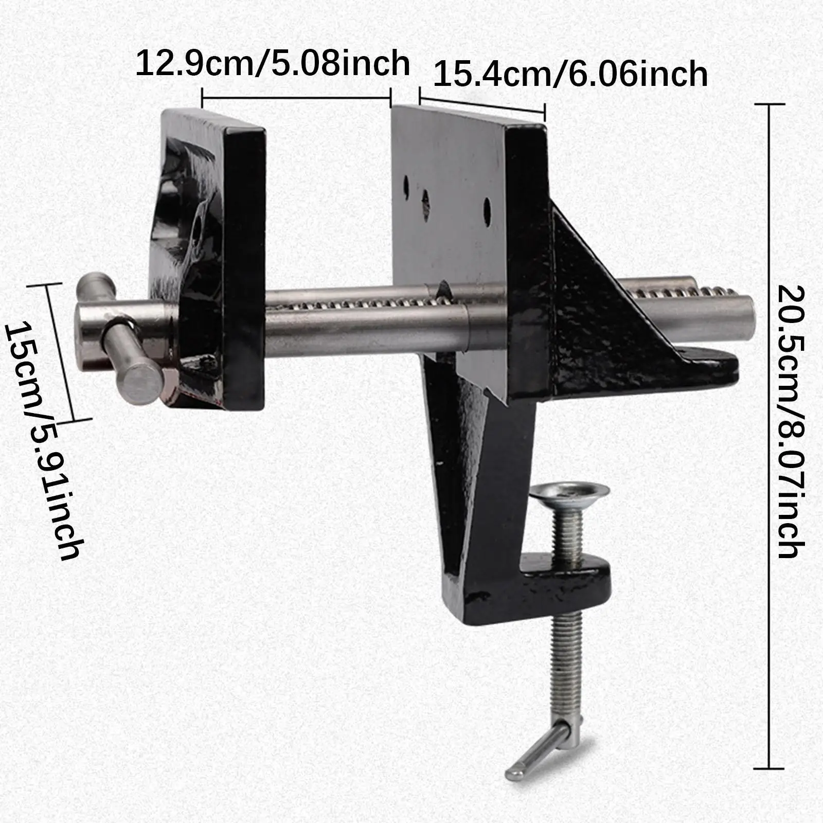 Woodworking Vise Easy Adjustment Home Vise Multipurpose Clamping Vise for Welding and DIY Home Workshop Metalworking Woodworking 6