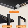 Ladder Shelf, 6 Tier Black Bookshelf, 86 Inch Wall Mounted Book Shelf with Metal Frame, Ladder Bookshelf Bookcase for Bedroom 4