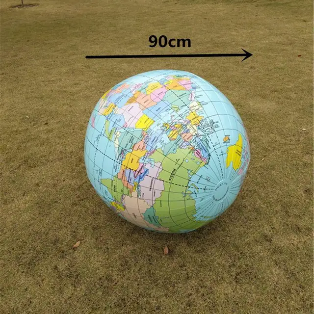 4XFE 35’’ Air World Map Toy Large Size Props Classroom Natural Science Toy 6