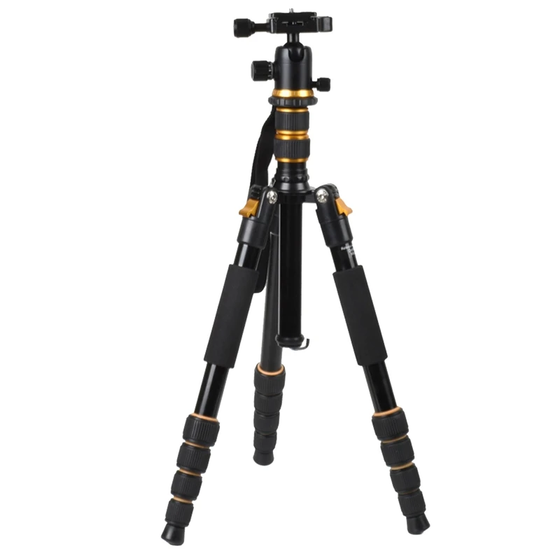 

160Cm Aluminum Camera Tripod Stand DSLR Camera Lightweight Travel Tripod With 360° Ball Head Fit For Canon/Sony/Nikon