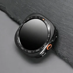 Premium Aluminum Alloy Screen Protective Case - Metal Frame Cover for Galaxy Ultra 2 (Gun grey orange)