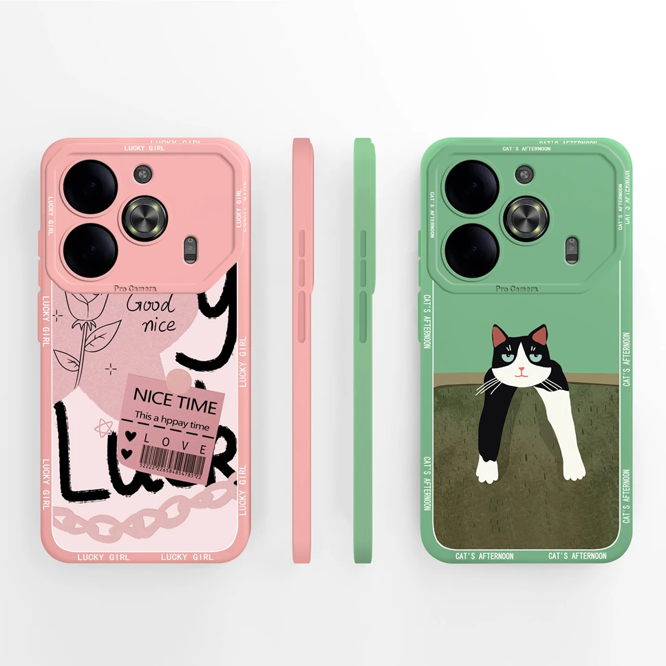 Cute Creative Style Soft Liquid Silicone Protective Back Cover Case
