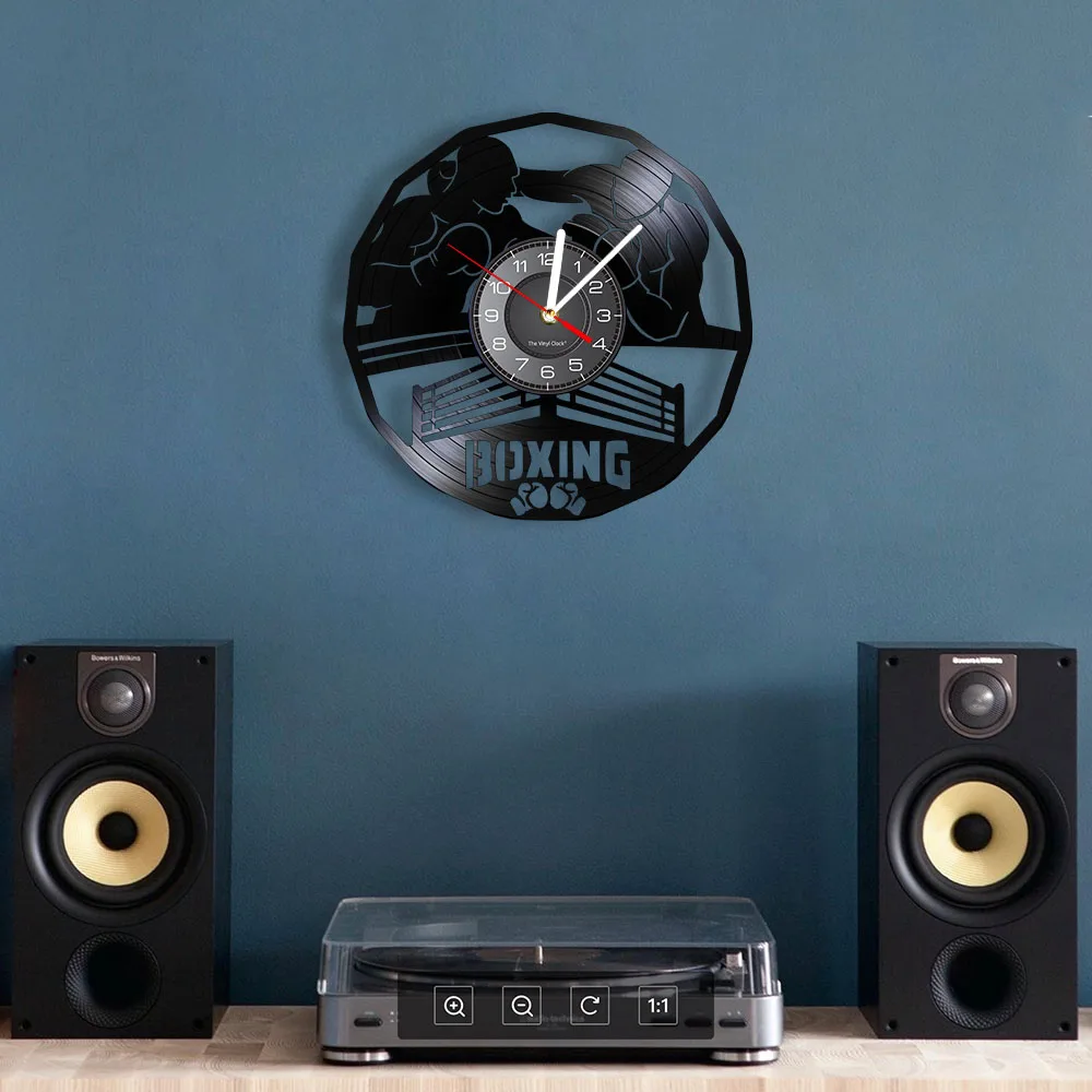 Boxing Gym Sign Boxing Martial Arts Wall Clock Madville Wall Decor ...