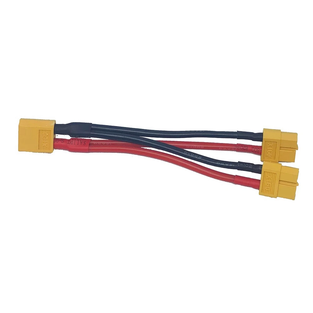 BigKing 2-Pack Adattatore Parallelo 1-Maschio a 2-Femmina Splitter Connettore Parallelo Spina XT60 per Batteria RC Lipo
