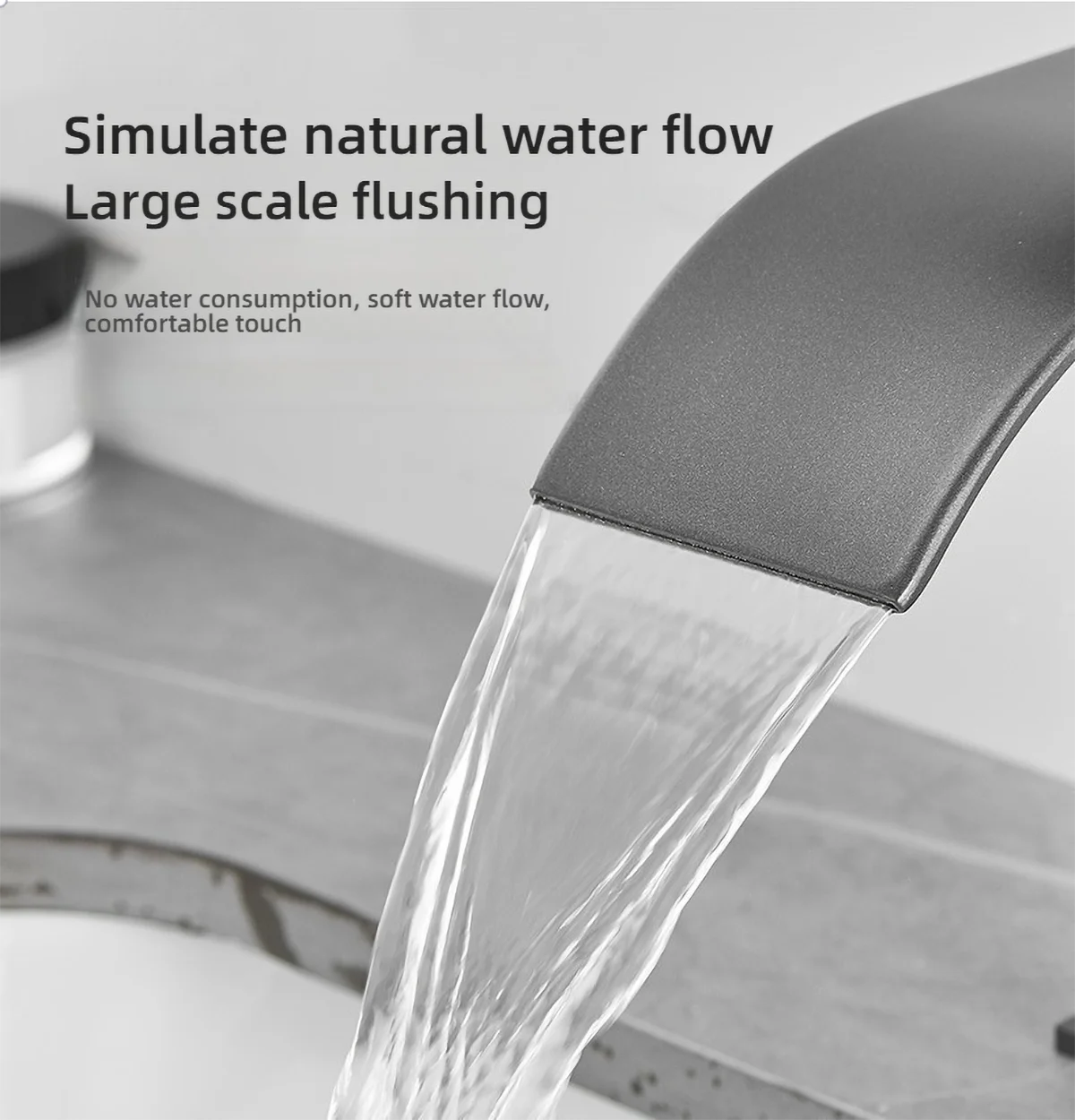 Brass/Stainless Steel Bathroom Mixer Tap - Hot/Cold Water Flat Spout Faucet for Basin Bathtub, Electroplated Anti-Corrosion