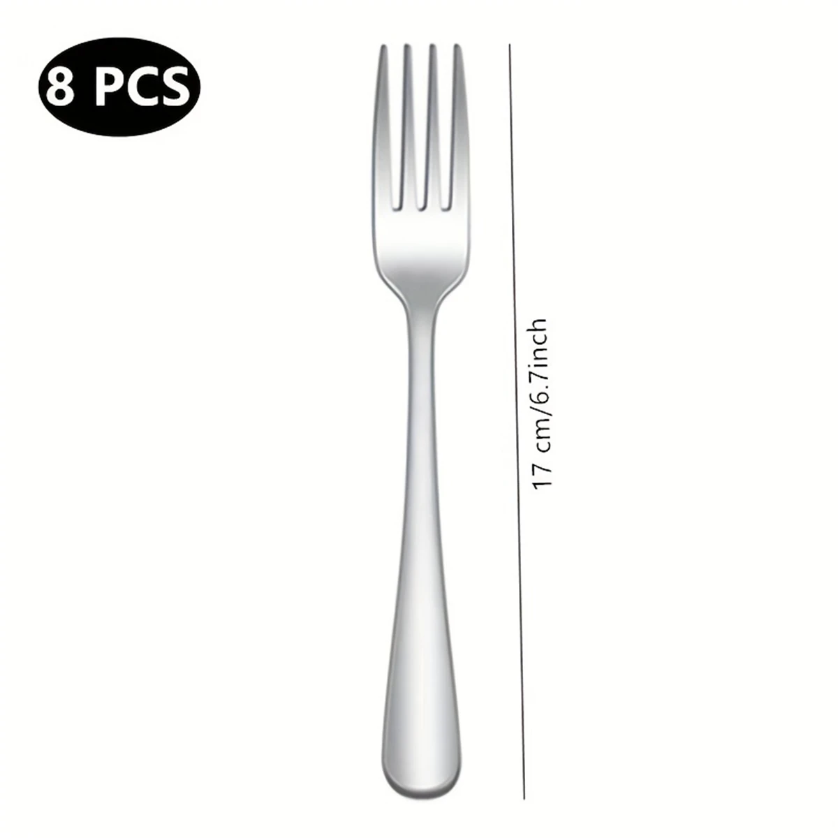 Cutlery Set Western Style Cutlery Set Picnic Cutlery Set Stainless Steel Cutlery Set Picnic Tableware Camping Cutlery Set 8pcs Stainless Steel Salad Fork Dessert Fork Set Dishwasher Safe