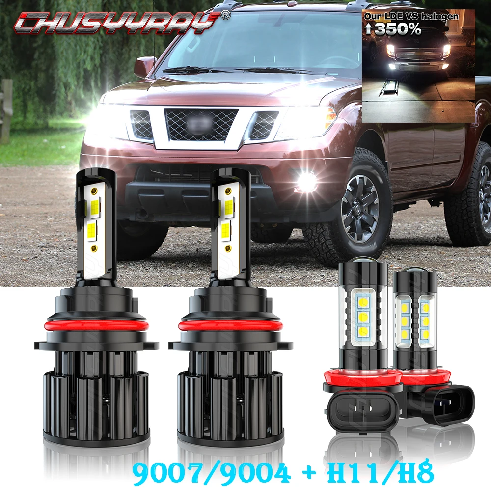 

Фары головного света CHUSYYRAY, совместимые с Nissan Frontier 2005-2018 4X 9007