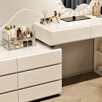 Vanités de maquillage modernes de luxe, Table de chambre à coucher Simple, armoire de rangement, chaise, Console économique, meubles de maison 4