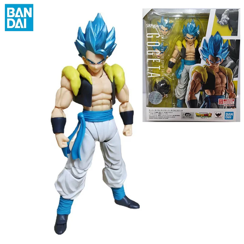 100% Original BANDAI S.H.Figuarts SHF Super Saiyan Gogeta Dragon Ball In Stock Anime Action Collection Figures Model Toys