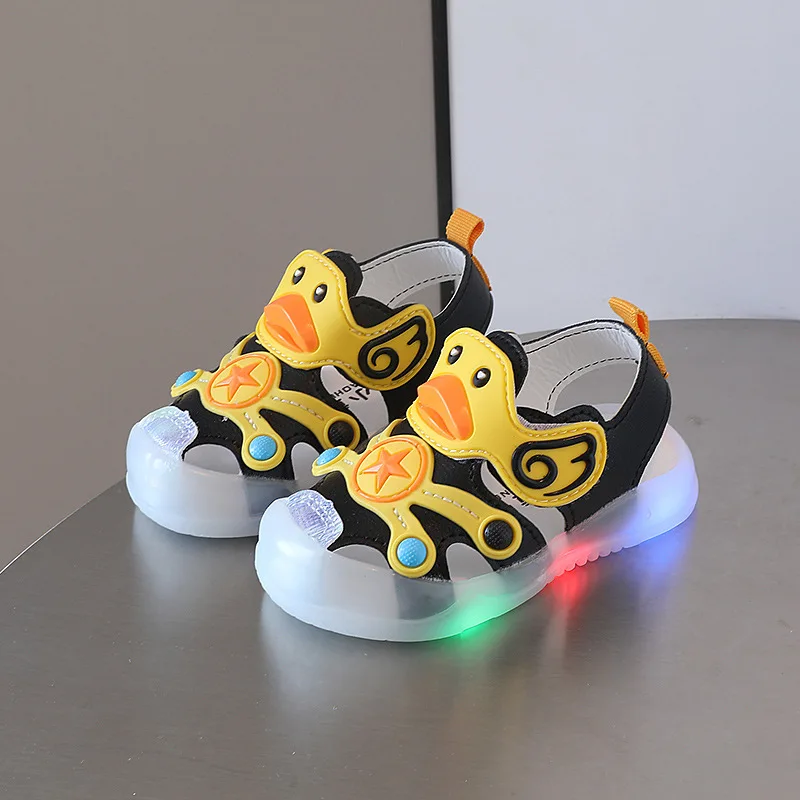 LED Light Baby Shoes 2023 Summer 0-3 Year Old Boys/girl Headband