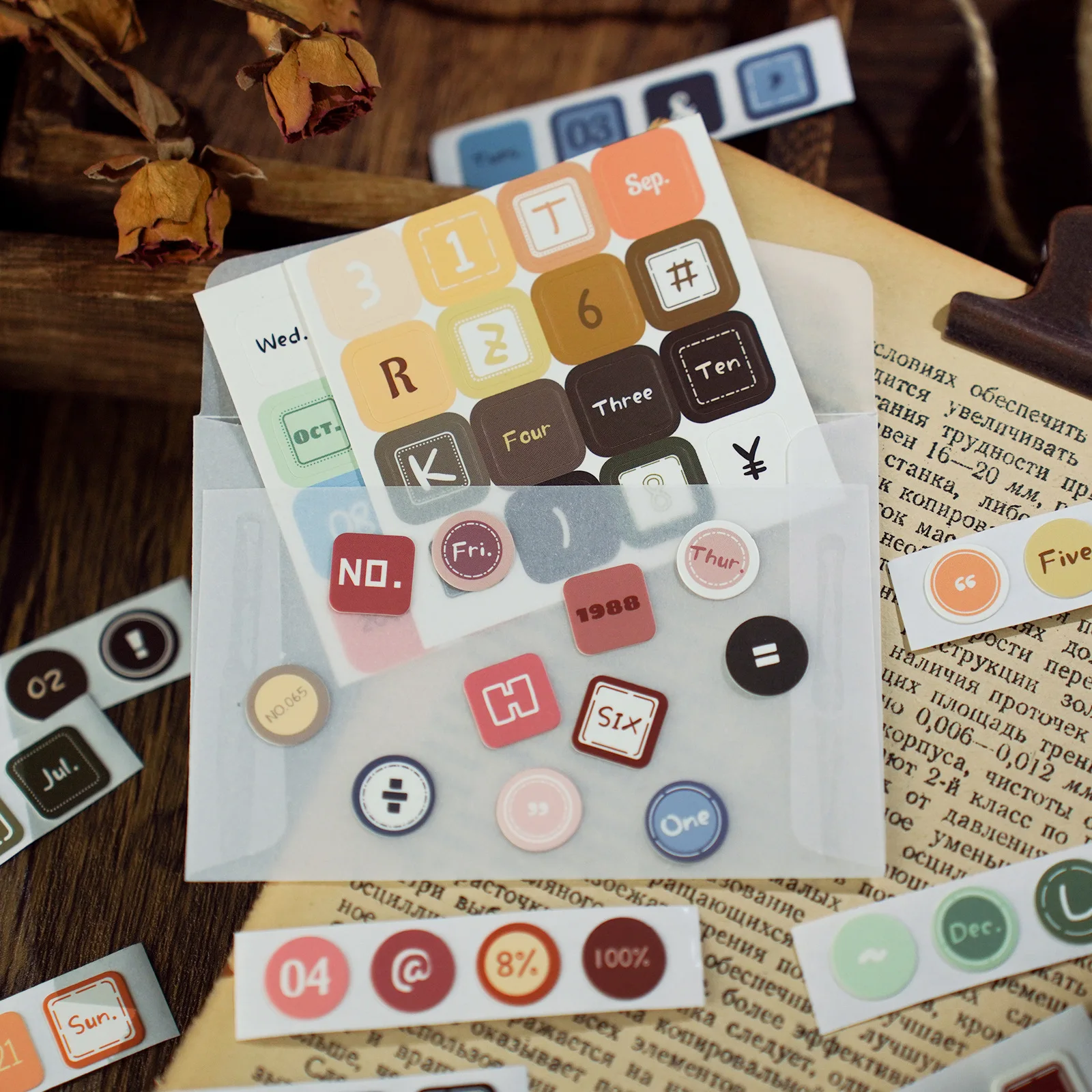 4 개/몫 Kawaii 스크랩북 스티커 추적 라벨 DIY 저널링 스크랩북 용품 장식 문구 스티커