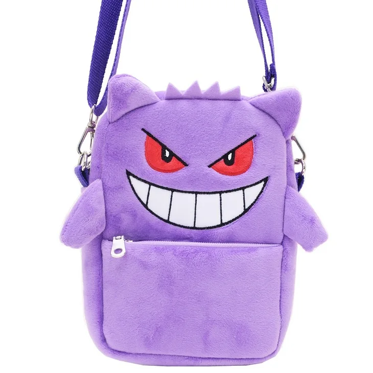 thumbnail image 1 of Mochila de peluche de 8 pulgadas de Pikachu, Gengar, Mimikyu, Snorlax, Rowlet, Psyduck, Lucario, Charmander, Pokémon, Anime, bolso de hombro, muñeco Kawaii, 1 of 5
