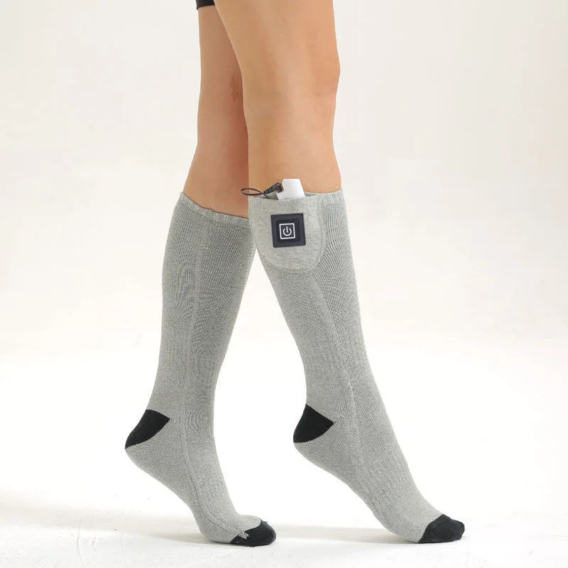 Winter Heated Socks Men's Women's Thermal Heating Thermosocks Foot Warmer Electric Socks Warm Trekking Ski Cycling Outdoor