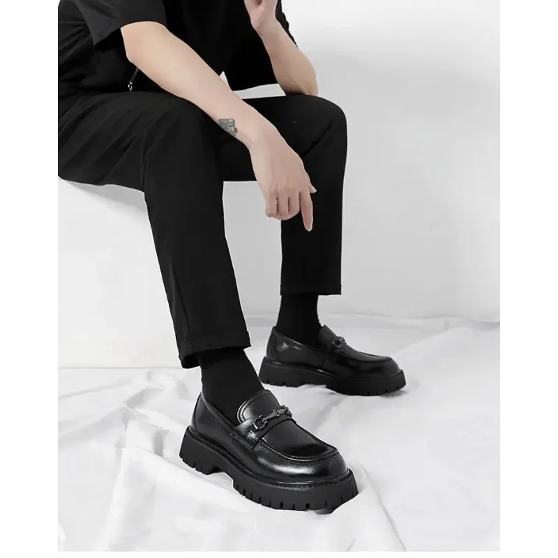 남성용 가죽 신발 캐주얼 비즈니스 슈즈 드레스 테니스 데 옴브레 모카신 모카신 테니스 카발레로 디자이너