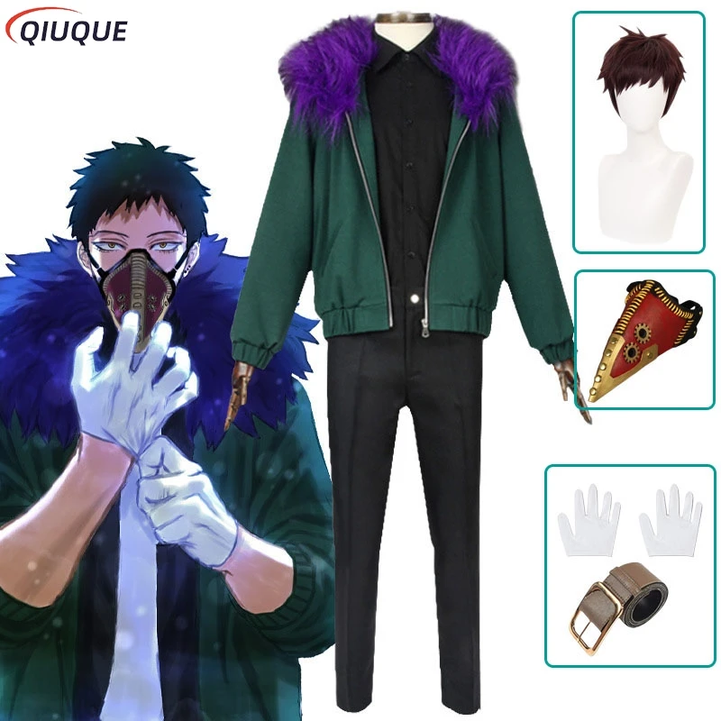 Overhaul Kai Chisaki Cosplay Costume Wig Masks Anime Coat Props