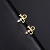 Mini Prince Symbol Cufflinks Earrings Stainless Steel Ear Studs Vintage Style New Fashion Birthday Party Jewelry Gifts for Women 1