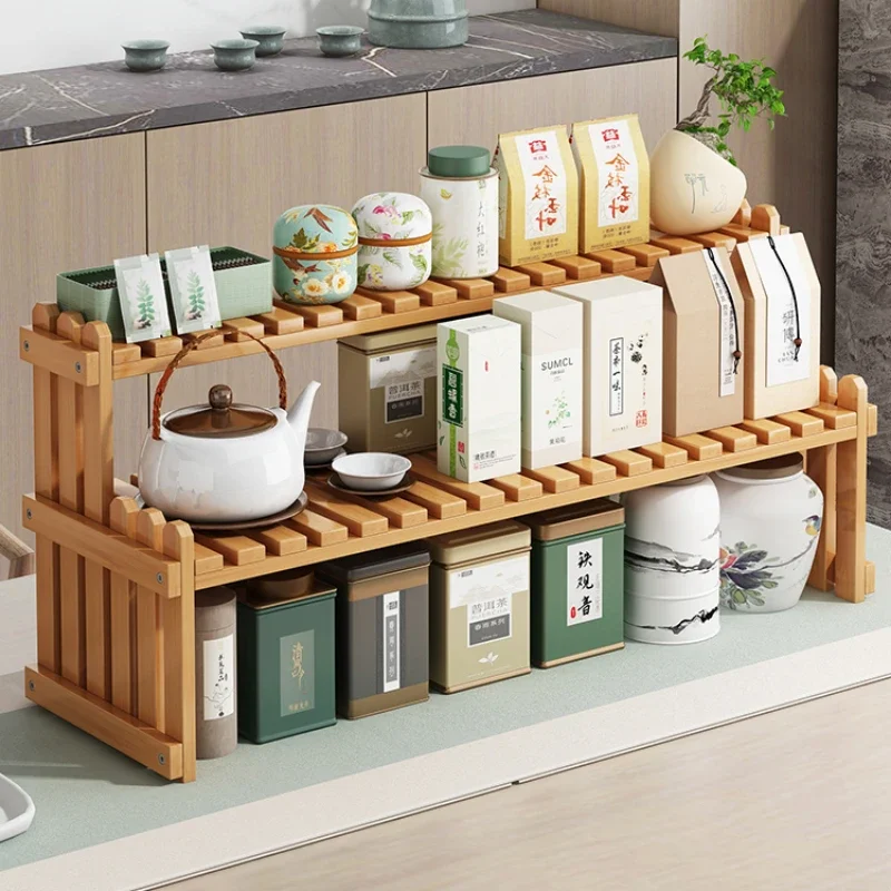

Decorative Tabletop Tea Cup Shelf Antique Design for Small Tea Set Living Room Teacup Organizer Refined Display Rack