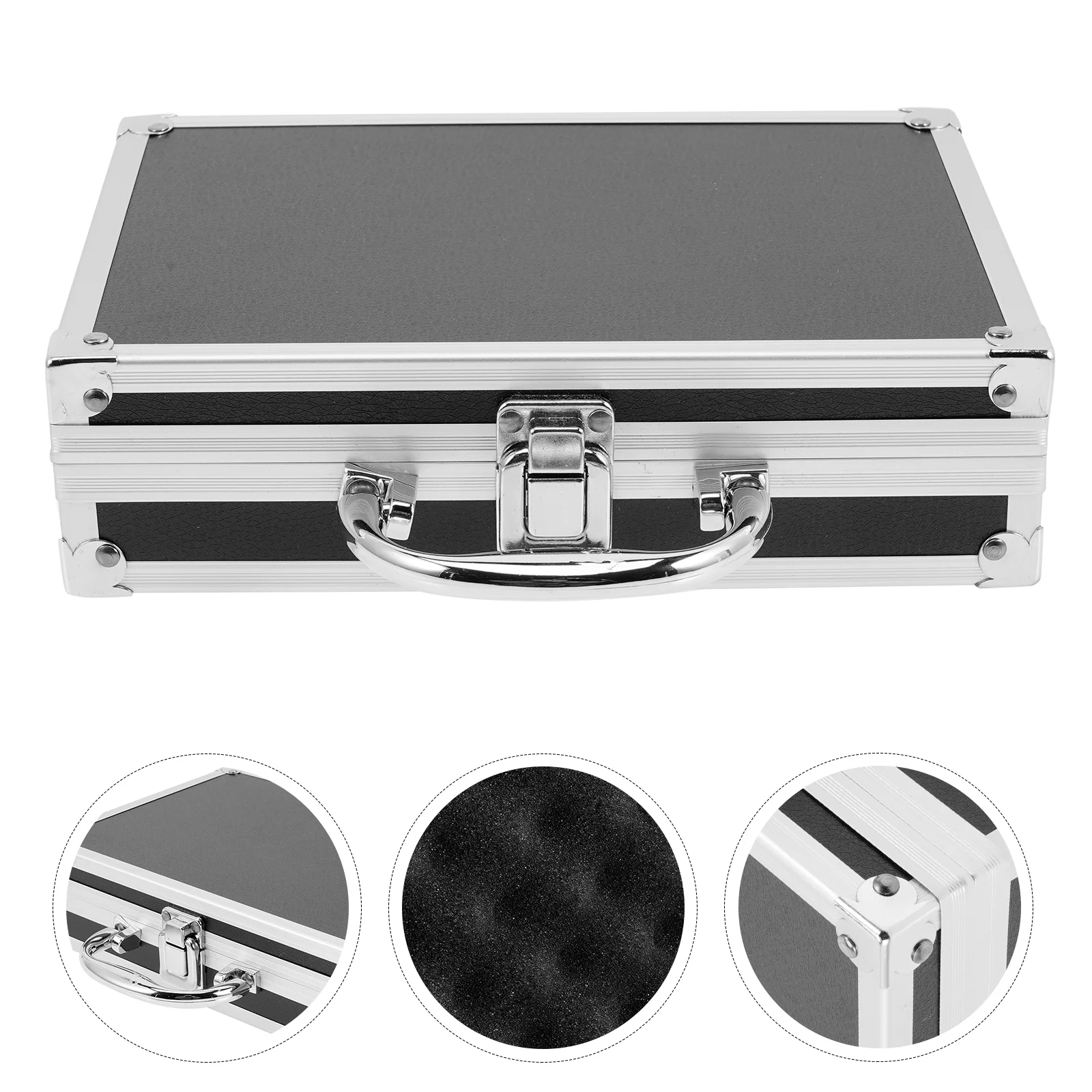 

Parts Case Hard Cases Multi-purpose Toolbox Tools Container Metal Durable Carrying Aluminum Briefcase