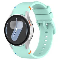 Premium Silicone Sports Watch Band - Universal 44mm/40mm Strap for Samsung Watch 6 (Duck Green)