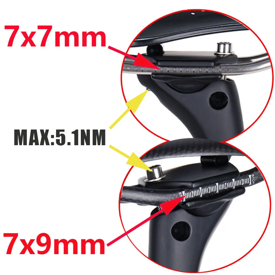 Tiges de selle de vélo en carbone Diamètre 25.0mm