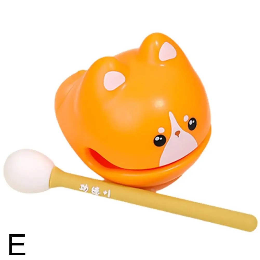 Wooden Knock Toy Percussion Soundmaking Fish Fortunate Cat Figurines Instrument Wooden Gift