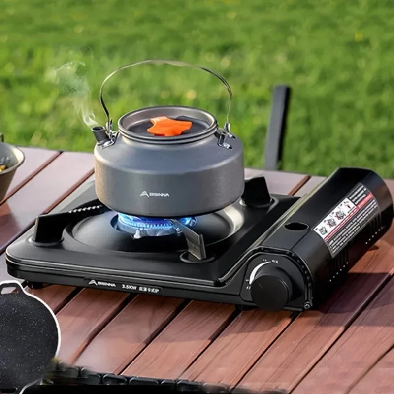 2026 New Portable Outdoor Gas Stove Automatic Ignition Card Stove Suitable for Indoor and Outdoor Cooking Picnicking, Camping
