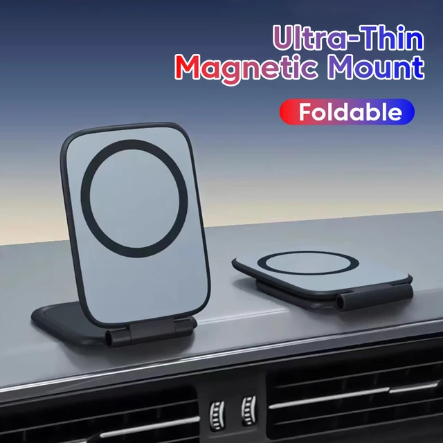 Ultrathin Car Magnetic Mobile Phone Holder Adjustable Foldable Anti-shake Vehicle Navigation Phone Universal Stand Accessories 1