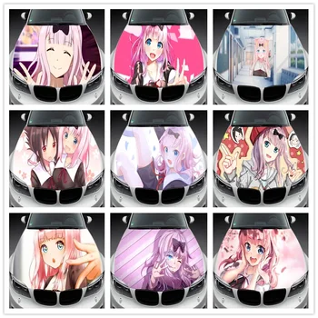 치카 후지와라 KAGUYA-SAMA 이타샤 자동차 후드 데칼, 스티커, 그래픽, 랩 데칼, 트럭 그래픽, 애니메이션 보넷 데칼