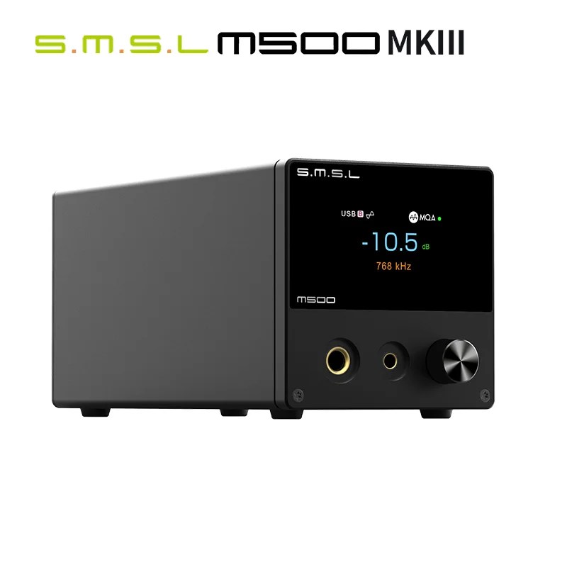 

SMSL M500 MKIII MQA-CD Decoder ES9038PRO XU316 32bit 768kHz DSD512 Bluetooth Audio M500 MK3 DAC Amplifier