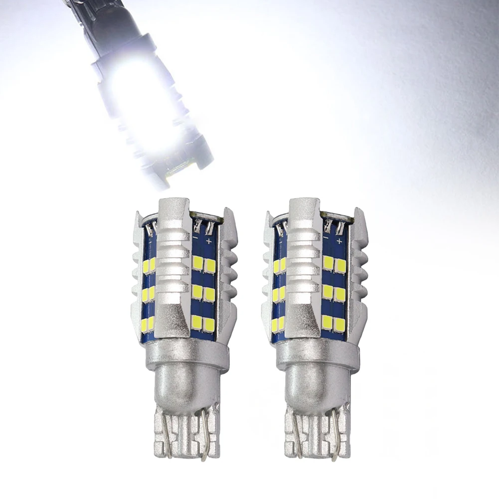 

2pcs 12V T15 LED Bulbs Super Bright 2016 LED Car Additional Brake Light White Tail Lights Back-up Lights