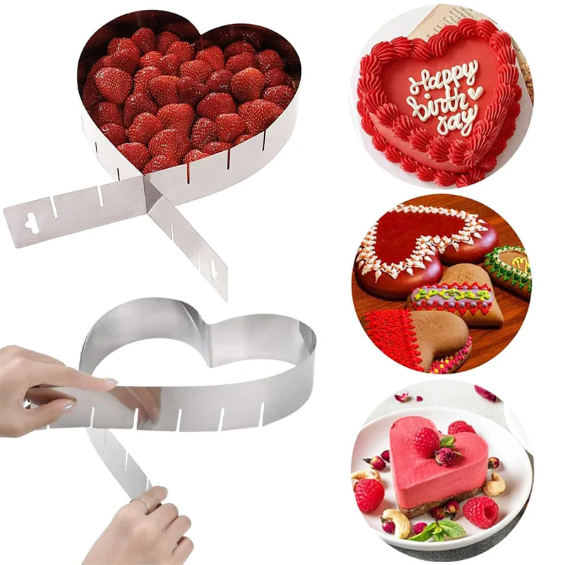 Cortador De Galletas, 4 Tilos, Flor, Corazón, Círculo, Trella, Molde Para Hornear, Molde Para Hornear De Acero Inoxidable, Cortador De Galletas, Molde Para Fruta Y Huevo - AliExprs