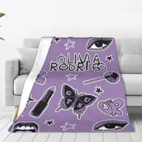 Olivia Vampire Rodrigos Sour Blanket Multiple Sizes Soft Fuzzy Plush GUST Throw Blankets for Sofa Couch and Bed 1