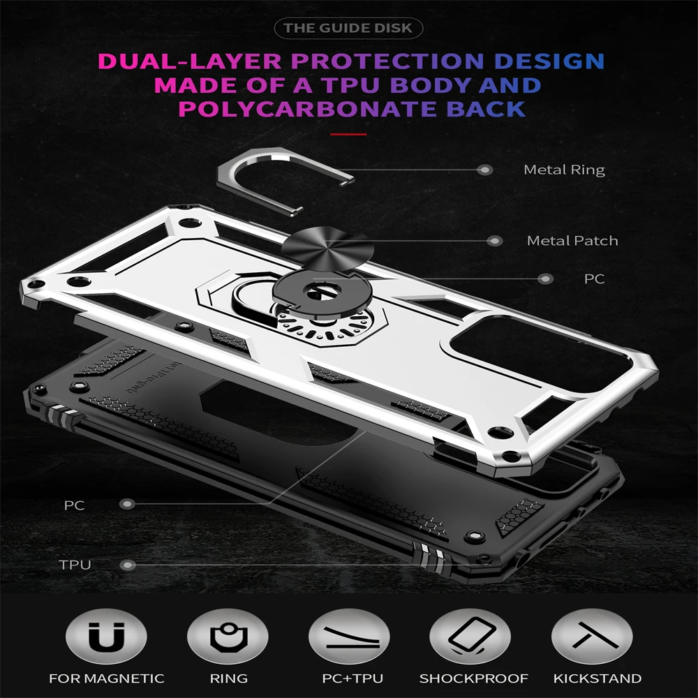 ShockProof Armor Case Coque For Xiaomi Redmi Note 11 10 9 8 Pro 10C 7 10S 11S 9C 9A NFC 10A Anti Shock Magnet Shell Case_voghion.com