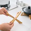 1 Pc Bamboo Cross Pot Bottom Stand Trivet Pot Rack Heat Insulation Anti Scald Cup Dish Holder Draining Rack 4