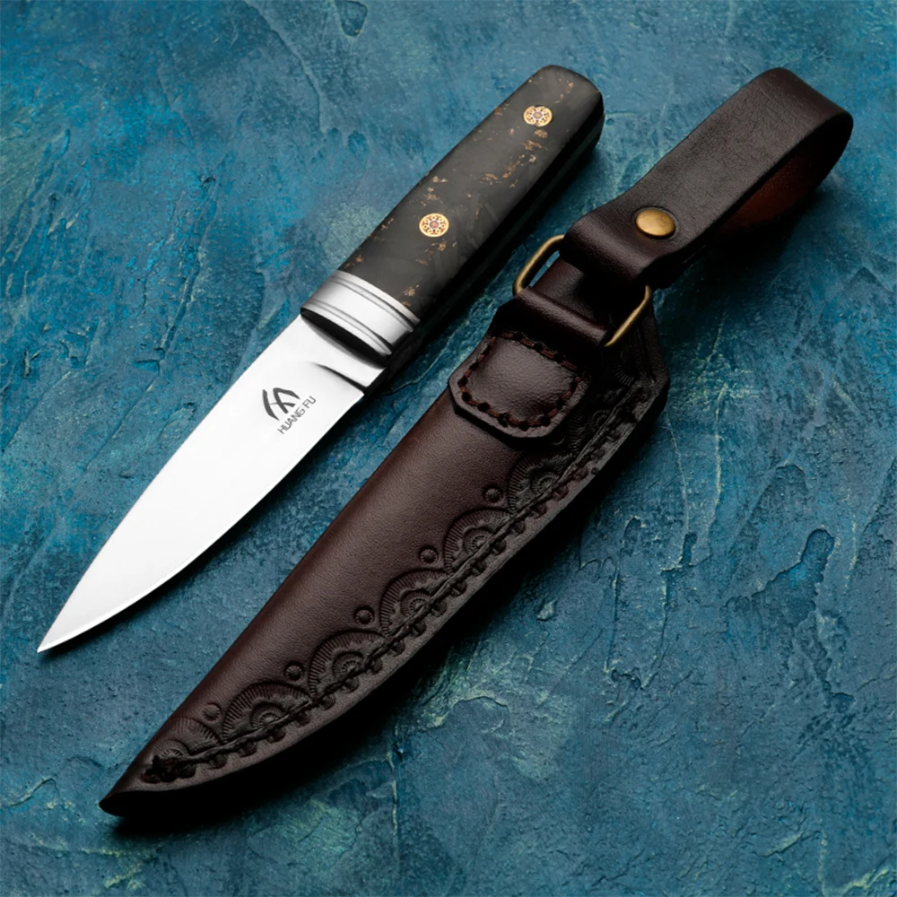HUANGFU High quality fixed blades, outdoor straight knives, wilderness survival knives, men's tactical knives