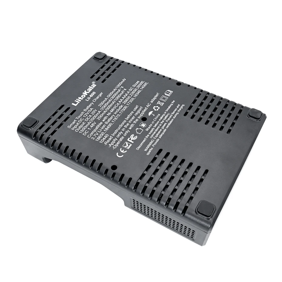 LiitoKala Lii-600 Battery Charger Li-ion 3.7V NiMH 1.2V 18650 26650 21700 26700 AA AAA battery charger battery charger adapter