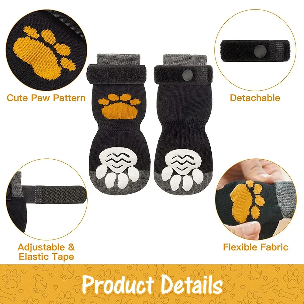 Anti-Slip Warm Pet Socks 4