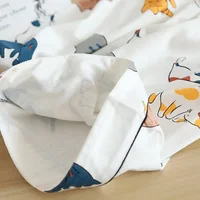 New 100% cotton short-sleeved shorts ladies pajamas set cute cartoon pajamas Japanese simple short pajamas women sleepwear - Image 5