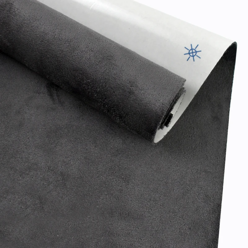 Luxury Suede Self-Adhesive Fabric for Interior Trim & Decor - Versatile Sizes, 0.8mm Thick Velvet Finish