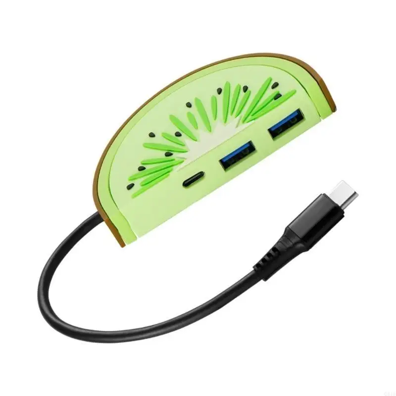 USB C Electrical Socket TYPE C Male to 2x USB3.0+Type Power Strips Q81E