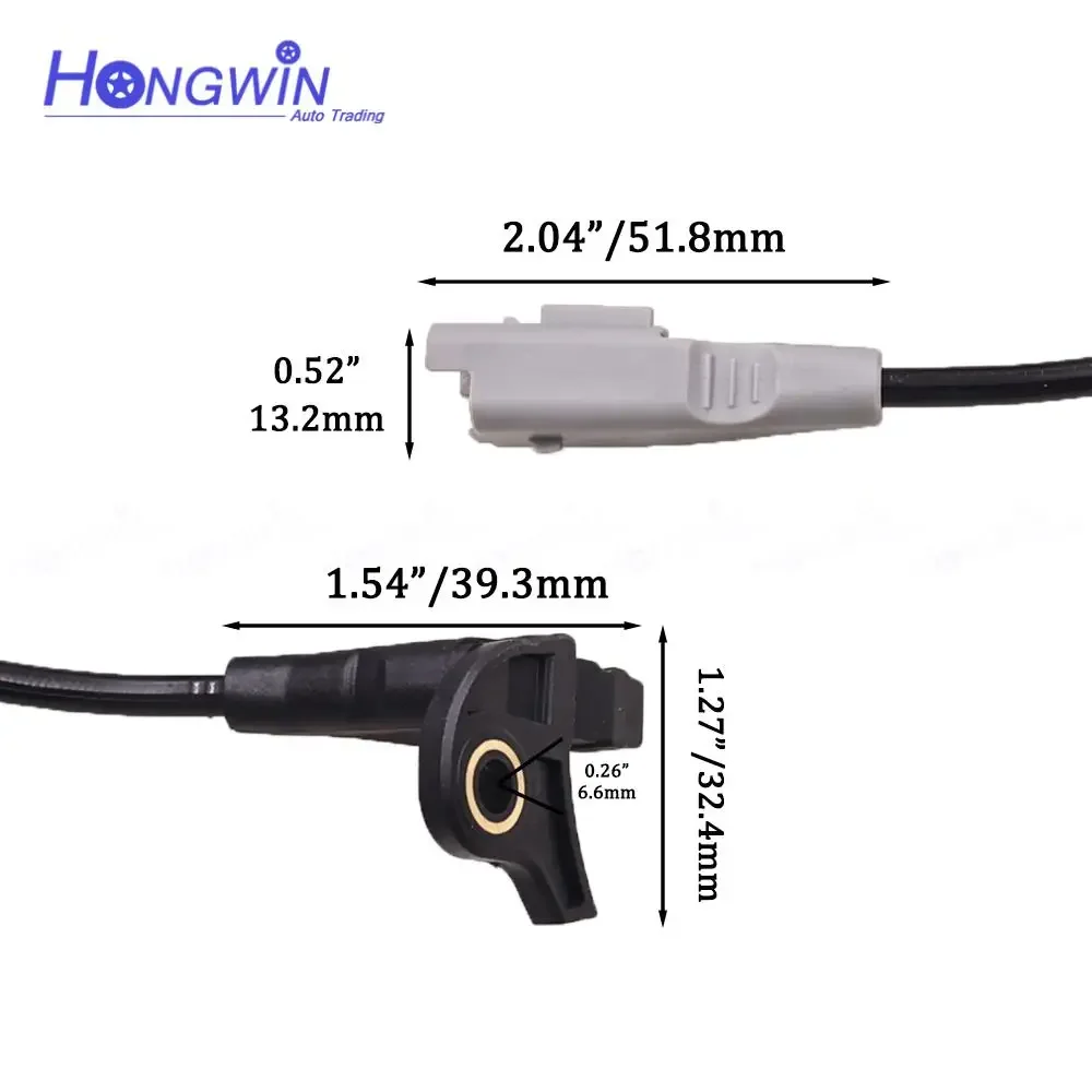 1/2PCS ABS Wheel Speed Sensor Front LH RH Fits Citroen C4 DS4 DS5 Peugeot 307 3008 308 5008 RCZ 9665386780 96386487 96436596
