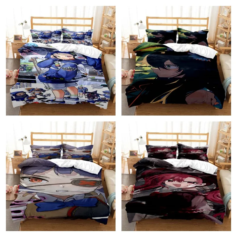 

Cartoon Beautiful Girl Digital Printing Polyester Bedding Set Girl Bedding Set Teenager Bedding Set Gift bed set cotton bedding
