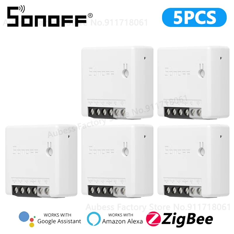 SONOFF ZBMINI Smart Switch ZigBee 2-way Smart Home Automation Mini DIY Switch Module For eWeLink Alice Alexa Google Assistant 