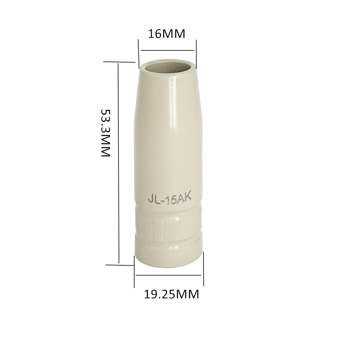 3Pcs/Set MB-15AK 15Ak Coating Protection nozzle 0.8/1.0/1.2mm MIG Torch Gas Nozzle Tip Holder of 15AK MIG MAG Welding Torch