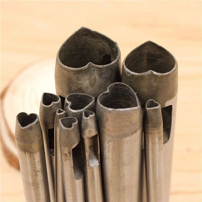 Heart Shape Hole Puncher For Handicrafts Leather Craft Mold DIY Punch Tools For Working With Leather Die Cutting Mold Belt Hole leather hole puncher leather hole punch leather punch tool round hole punch cutter set hole punch cutter set round hole punch set